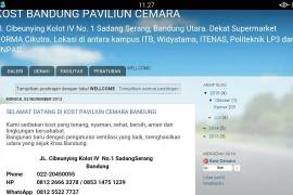 Kost Bandung Paviliun Cemara Cibeunying Kolot