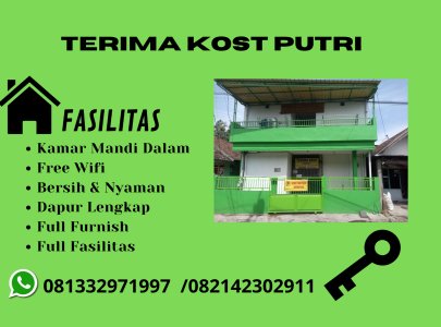 Kost Putri Eksklussif,harga ekonomis di tengah pandaan kota