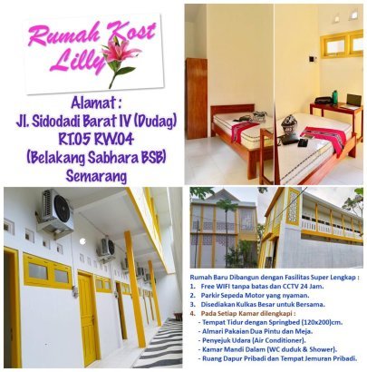 Rumah Kost Lilly.. Rumah Kost Paviliun khusus PUTRI saja