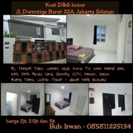 Kost DnG Home -Duren Tiga Jakarta Selatan-