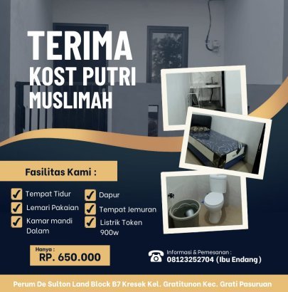 KOST PUTRI MUSLIMAH SHAESI