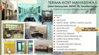 KOST CIUNG EKSKLUSIF COBLONG BANDUNG