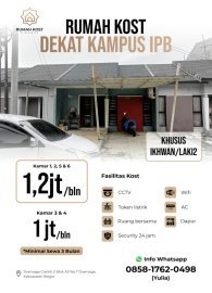 Rumah Kost Firdaus dekat kampus IPB