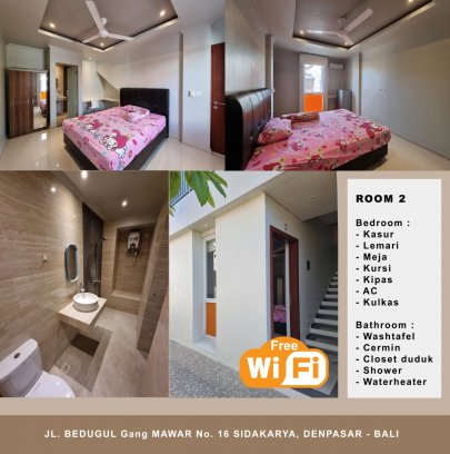 Kost Putri jalan Bedugul no.16 Gg. Mawar Sidakarya, Denpasar - Bali