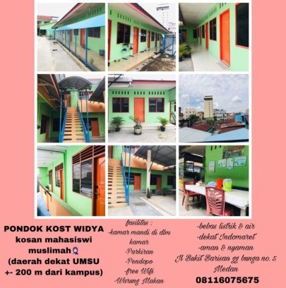 PONDOK KOST WIDYA MEDAN DEKAT KAMPUS UMSU