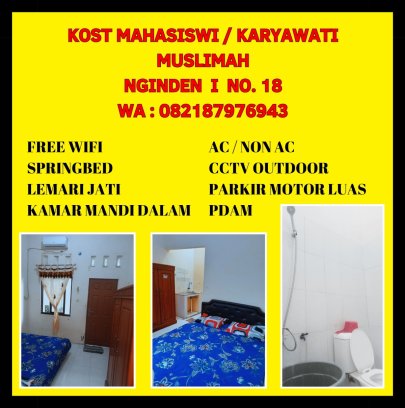 Kost dekat Ubaya