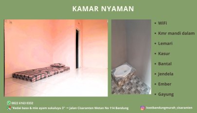 Kost Wifi Cisaranten Bandung Timur