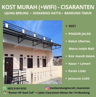 Kost Wifi Cisaranten Bandung Timur