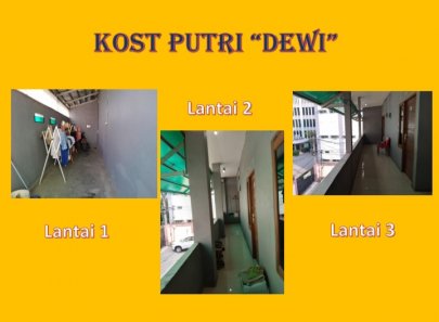 KOST PUTRI DEWI dekat gerbang Poltekkes III Jatiwarna Bekasi