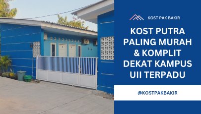 Kost Putra UII Jakal Atas | Kost Pak Bakir